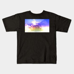 Colorful Sunny Cloudu Sky Kids T-Shirt